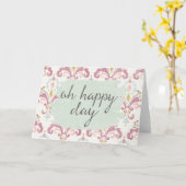 ソフトデコVI |ああ幸せな日 カード (黄色い花)