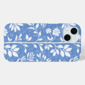 ソフトデニムブルーの花詩ボタニカル Case-Mate iPhoneケース (裏面 (横))