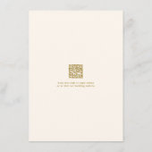 ソフトデリケート金ゴールドクリーム結婚の詳細 エンクロージャーカード (裏面)