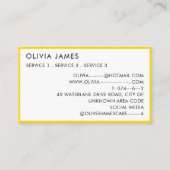 ソフトトイ遊ズ託保育園ナニーベビーシッター 名刺 (裏面)