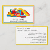 ソフトトイ遊ズ託保育園ナニーベビーシッター 名刺 (正面/裏面)