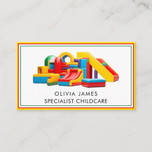 ソフトトイ遊ズ託保育園ナニーベビーシッター 名刺 (正面)