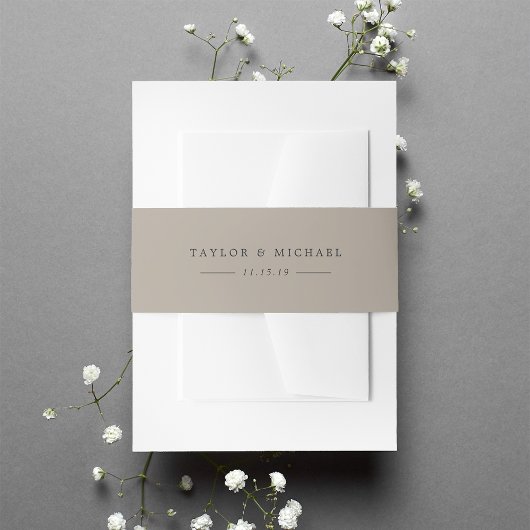 ソフトトペパーソナライズされた結婚ーズ 招待状ベリーバンド