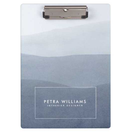 ソフトトランクルグレイ抽象芸術風景 クリップボード (正面)
