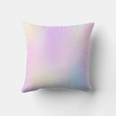 ソフトトーン虹色ホログラフィック背景2 クッション (裏面)