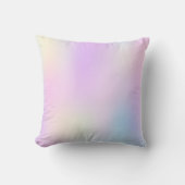 ソフトトーン虹色ホログラフィック背景2 クッション (正面)