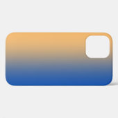 ソフトトーン金ゴールドイエローオレンジブルー Case-Mate iPhoneケース (裏面 (横))