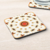 ソフトドリーミークリーム花柄 コースター (左側)