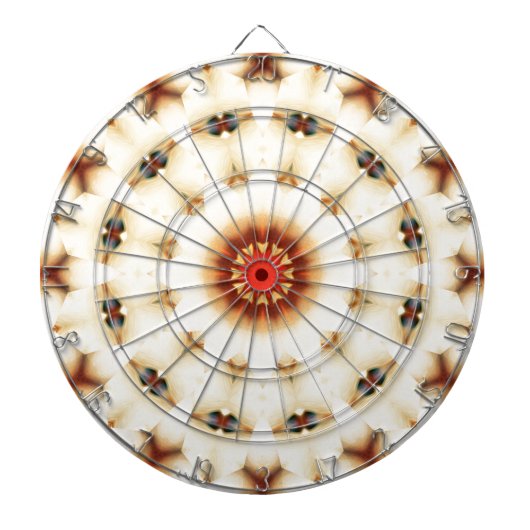 ソフトドリーミークリーム花柄 ダーツボード (正面)