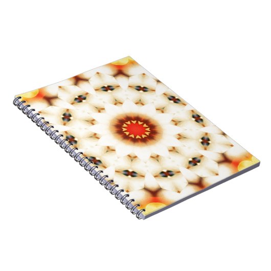 ソフトドリーミークリーム花柄 ノートブック (右側)