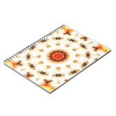 ソフトドリーミークリーム花柄 ノートブック (左側)