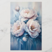 ソフトドリーミーホワイト&ピンクペオニーCR1クラフト紙 (正面)