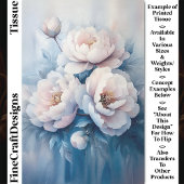 ソフトドリーミーホワイト&ピンクペオニーCR1デコページ 薄葉紙