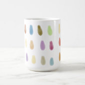 ソフトドロップオリジナルコンテンポラリーのカラーパターン コーヒーマグカップ (中央)