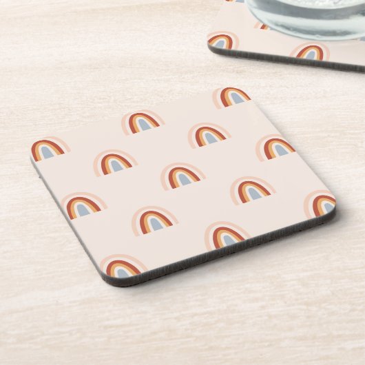 ソフトドードルレインボーパターン コースター (左側)