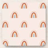 ソフトドードルレインボーパターン コースター (正面)
