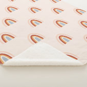 ソフトドードルレインボーパターン シェルパブランケット (3/4)