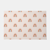 ソフトドードルレインボーパターン ドアマット (正面)