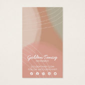 ソフトニュートラルイヤリングネックレスジュエリーディスプレイカード (裏面)