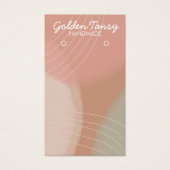 ソフトニュートラルイヤリングネックレスジュエリーディスプレイカード (正面)