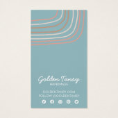 ソフトニュートラルイヤリングネックレスジュエリーディスプレイカード (裏面)