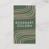 ソフトニュートラルラインミニマルシンプルリストエレガントシック 名刺 (正面)