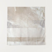 ソフトニュートラル幾何抽象芸術ウォールアート タペストリー (正面(横))