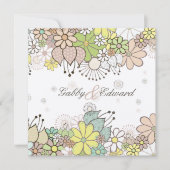 ソフトニュートラル開花結婚式招待状招待状 招待状 (正面)