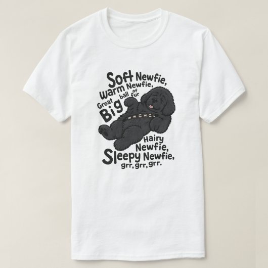 ソフトニューファンドランド詩 Tシャツ (デザイン正面)