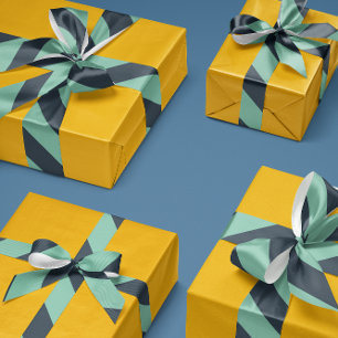 ソフトネイビーとミントグリーンワイドストライプ グログランリボン