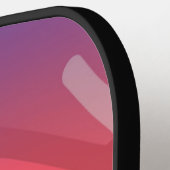 ソフトネオン層抽象デザイン ピックルボールラケット (左詳細)