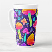 ソフトネオン：マンガのキノコのパッチ カフェラテマグ (左アングル)