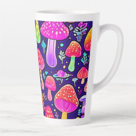 ソフトネオン:マンガのキノコのパッチ カフェラテマグ