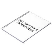 ソフトネスは強感動的度ノート ノートブック (左側)