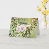 ソフトハイビスカスフラワーズカード誕生日 カード (黄色い花)