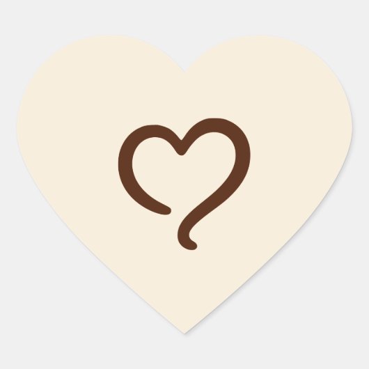 ソフトハートグッドモーニングステッカー ハートシール (正面)