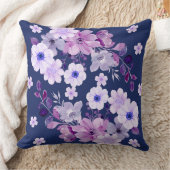ソフトバイオレットハウスフローラ装飾用クッション クッション (ブランケット)