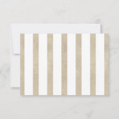 ソフトバイオレットラベンダーパープル金ゴールドバラRSVP 出欠カード (裏面)