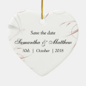 ソフトバラとグレーが日曜保存 セラミックオーナメント (裏面)