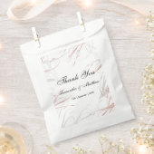 ソフトバラとグレーフラワーズ フェイバーバッグ (クリップ留めされた状態)