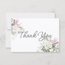 ソフトバラフローラと緑 サンキューカード