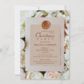 ソフトバラフローラシック企業のクリスマスパーティー 招待状 (正面)