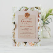ソフトバラフローラシック企業のクリスマスパーティー 招待状 (スタンド正面)