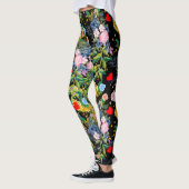 ソフトバラブラックフィールド|バラ レギンス (左)