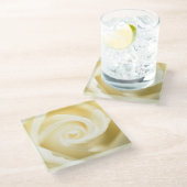 ソフトバラプリントコースター ガラスコースター (アングル)