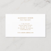 ソフトバラ金ゴールドフェザーロゴ 名刺 (裏面)