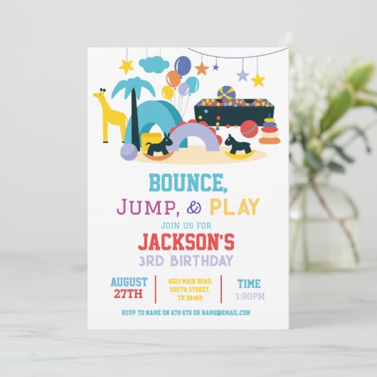 ソフトバ遊ウンスジャンプ誕生日パーティーへの招待 招待状 (スタンド正面)