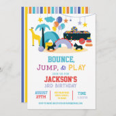 ソフトバ遊ウンスジャンプ誕生日パーティーへの招待 招待状 (正面/裏面)