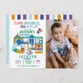 ソフトバ遊ウンチバースデーパーティーの写真 招待状 (正面/裏面)