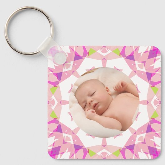 ソフトパかわいらしステルカスタムズ写真マザーズデイムーム キーホルダー (正面)